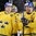 COLOGNE, GERMANY - MAY 16: Sweden's William Karlsson #71 and Joel Lundqvist #20 are all smiles after a 4-2  preliminary round win over Slovakia at the 2017 IIHF Ice Hockey World Championship. (Photo by Andre Ringuette/HHOF-IIHF Images)

